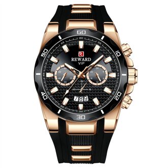 Sport Heren Quartz Horloges Luxe Groene Horloge Voor Mannen Siliconen Horloge Waterdicht Klok Relogio Masculino zwart goud