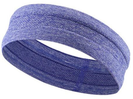 Sport Hoofdband Mannen Vrouwen Hoofd Zweet Band Run Voetbal Tennis Hoofddoek Siliconen Anti-slip Elastische Zweetband Haarband Paars