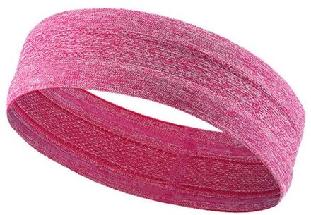 Sport Hoofdband Mannen Vrouwen Hoofd Zweet Band Run Voetbal Tennis Hoofddoek Siliconen Anti-slip Elastische Zweetband Haarband Roze