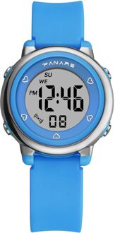 Sport Horloge Led Digitale Multifunctionele Waterdichte Lichtgevende Horloge Kind Digitaal Horloge Montre Électronique B