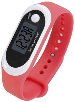 Sport Horloges Voor Volwassenen Stappenteller Smart Horloge Bloeddruk Intelligente Horloge Calorie Counter Smart Horloge # YL10 rood