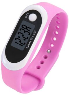 Sport Horloges Voor Volwassenen Stappenteller Smart Horloge Bloeddruk Intelligente Horloge Calorie Counter Smart Horloge # YL10 roze