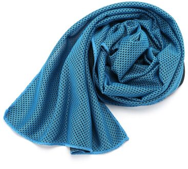 Sport Ice Handdoek 9 Kleuren 90*30cm Utility Blijvende Instant Cooling Gezicht Handdoek Heat Relief Herbruikbare Chill Cool handdoek Blauw