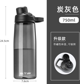 Sport Kids Shaker Fles Water Opvouwbare Pomp Gym Water Fles Plastic Frosted Glas Kids Borraccia Termica Home Decor JJ60WB style6