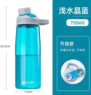 Sport Kids Shaker Fles Water Opvouwbare Pomp Gym Water Fles Plastic Frosted Glas Kids Borraccia Termica Home Decor JJ60WB style8