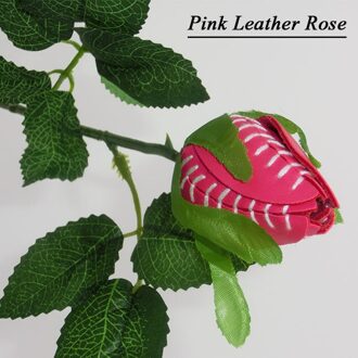 Sport Lederen Honkbal Rose-Grote voor Spelers, Moeders, Coach roze