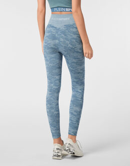 Sport Leggings Camouflage Blauw - S