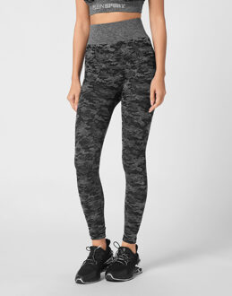 Sport Leggings Camouflage Zwart