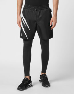 Sport Leggings Scratch Zwart - XS