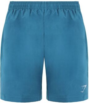 Sport Logo Heren Teal Shorts - maat Groenblauw