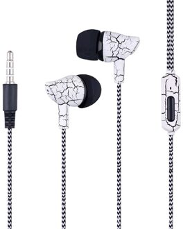 Sport Metalen Bedrade Oortelefoon 1.2M Diepe Bass Stereo Sport In-Ear Koptelefoon Met Microfoon Volumeregeling Voor Xiaomi samsung Huawei Telefoons wit