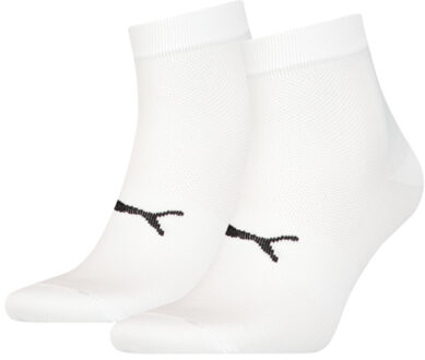Sport Quartersokken Light 2-pack Wit-43/46 - 43/46