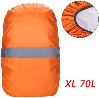 Sport Rugzak Cover met Reflecterende Strip Waterdichte Tas Regenhoes Fietsen Camping Wandelen Bergbeklimmen Case Oranje 20-100L Blauw