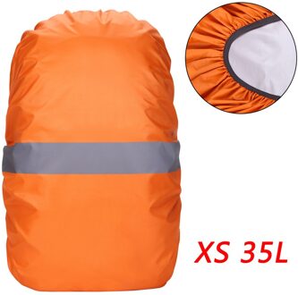 Sport Rugzak Cover met Reflecterende Strip Waterdichte Tas Regenhoes Fietsen Camping Wandelen Bergbeklimmen Case Oranje 20-100L Rood