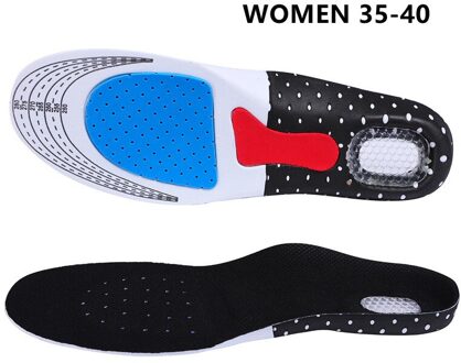 Sport Running Siliconen Gel Inlegzolen Voor Voeten Man Vrouwen Voor Schoenen Zool Orthopedische Pad Masseren Schokabsorptie Arch Ondersteuning 35-40