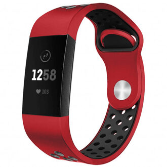 Sport Siliconen Smartwatch Bandje Voor De Fitbit Charge 2,fitbit Charge 3,fitbit Charge 4 - Zwart