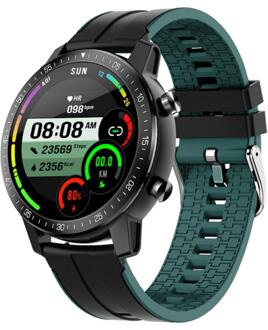 Sport Smart Horloge Hartslag Bloeddruk Calorieverbruik Detection Stappenteller Waterdicht Polsband Voor Vrouwen Man Armband groen