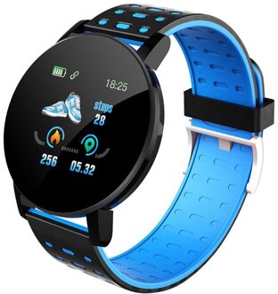 Sport Smart Horloge Hartslag Smart Armband High-Definition Touch-Screen IP67 Polsband Horloge Band Fitness Tracker # G30 blauw