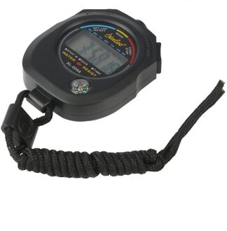 Sport Stopwatch Professionele Handheld Digitale Lcd Sport Stopwatch Chronograaf Counter Timer Met Strap