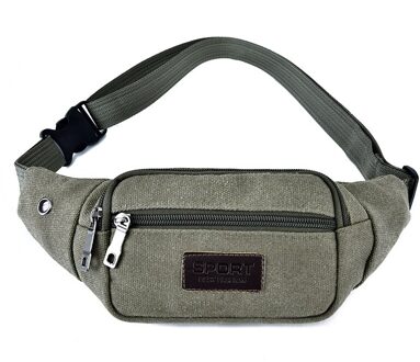 Sport Taille Packs Casual Canvas Verborgen Anti-Diefstal Borst Zakken Lichaam Running Voor Mannen Vrouwen Toeristische Cyclus Crossbody bag Pocket groen