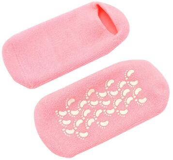 Sport Veiligheid Zachte Hydraterende Gel Sokken Voor Repareren En Verzachtende Droge Gebarsten Voeten #2d31 Roze