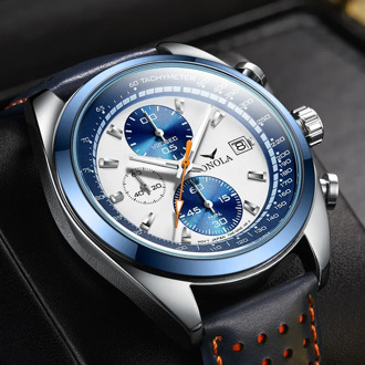 sport watch men Top brand ONOLA Luxury casual mens watches fashoin Military Leather Man Clock Fashion Chronograph Wrist Watch