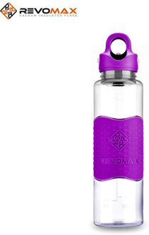 Sport Water Fles 500Ml 1000Ml Eiwit Shaker Outdoor Reizen Draagbare Lekvrij Drinkware Plastic Mijn Drink Fles Bpa gratis lila paars