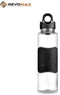 Sport Water Fles 500Ml 1000Ml Eiwit Shaker Outdoor Reizen Draagbare Lekvrij Drinkware Plastic Mijn Drink Fles Bpa gratis ONYX zwart