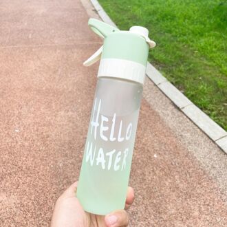 Sport Water Fles 650Ml Eiwit Shaker Outdoor Reizen Draagbare Lekvrij Drinkware Plastic Drink Fles Bpa Gratis Mode groen