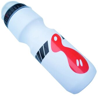 Sport Water Fles 750 Ml Plastic Direct Drinken Fles Met Deksel Outdoor Sport Fitness Fietsen Wandelen School Water Flessen wit