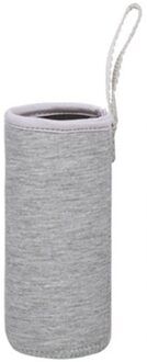 Sport Water Fles Cover Neopreen Isolator Sleeve Bag Case Voor 550Ml Draagbare Vacuüm Cup Set Sport Camping Accessoires grijs