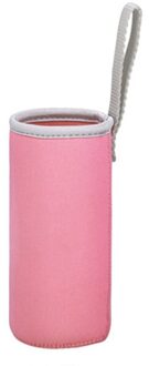 Sport Water Fles Cover Neopreen Isolator Sleeve Bag Case Voor 550Ml Draagbare Vacuüm Cup Set Sport Camping Accessoires roze