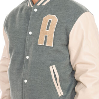 Sportartikelen AT-FW22-020 heren baseballjack Grijs - M