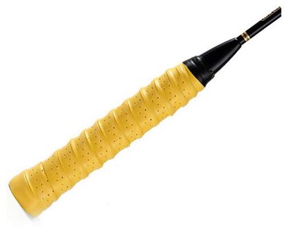 Sportartikelen Handvat Zweetabsorberende Geperforeerde Anti-Slip Ademend Breien Grip Tape Badminton Racket Accessoires geel