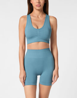 Sportbeha Logo Blauw - S