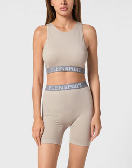 Sportbeha Logo Donkergrijs