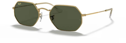 Sportbrillenshop - Ray-Ban Octagonal Legend Gold/ Classic G15 Gold Icon Maat: Medium (53) - Zonnebril -  - RB3556 919631