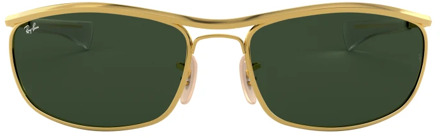 Sportbrillenshop - Ray-Ban Olympian Gold/ Classic Green G15 Maat: Large (62) - Zonnebril -  - RB3119M 001/31