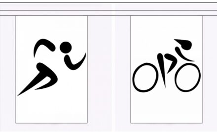 Sporten thema vlaggenlijn - 9 meter - polyester - buiten/binnen - versiering