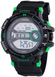 Sporthorloge Multifunctionele Waterdichte Lichtgevende Mode Elektronische Horloge Curren Horloge Mannen Erkek Kol Saati Часы Мужские Blauw