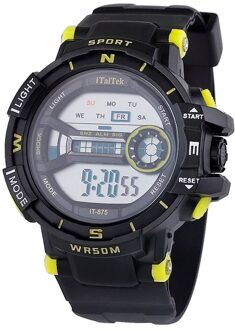 Sporthorloge Multifunctionele Waterdichte Lichtgevende Mode Elektronische Horloge Curren Horloge Mannen Erkek Kol Saati Часы Мужские Geel