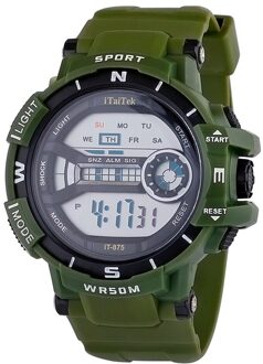 Sporthorloge Multifunctionele Waterdichte Lichtgevende Mode Elektronische Horloge Curren Horloge Mannen Erkek Kol Saati Часы Мужские groen