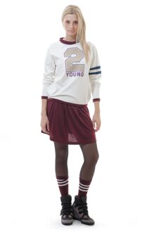 Sportief sweatshirt - maat Ecru