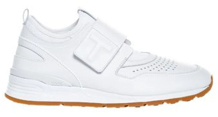 Sportivo Strap Leren Sneakers Tod's , White , Heren - 41 1/2 Eu,41 Eu,40 1/2 Eu,40 EU