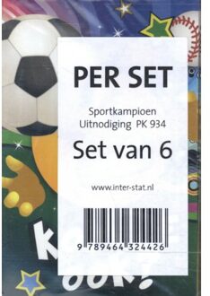 Sportkampioen Uitnodiging Pk 934 - Set Van 6 - Interstat