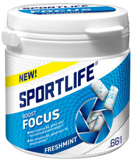 Sportlife Sportlife - Boost Focus Freshmint 99 Gram 4 Stuks