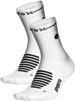 Sports Enkelsokken 2-pack Dames wit/zwart - W3