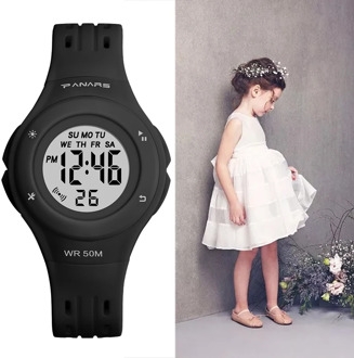 Sports Girls Watches Kids SYNOKE Brand 50M Waterproof High Quality Silicone Strap Watch For Kids Digital LED Alarm Clock Wrist