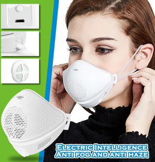 Sports Leisurely Fashion Prevent Droplets Face Mask Replaceable Filter Intelligent Electric Anti-haze Respirator