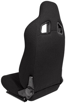 Sportstoel 'MR' - Zwart Kunstleder + Zwart Pine textiel - Dubbelzijdig verstelbar SS75PZ